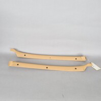 1990-1998 Porsche 964 993 Coupe Quarter Window Trim Pair Beige Leather OEM Used