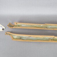 1990-1998 Porsche 964 993 Coupe Quarter Window Trim Pair Beige Leather OEM Used