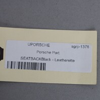 1995-1998 Porsche 911 993 Coupe Rear Seat Backrest Pair Black OEM Used