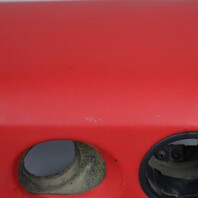 2005-2012 Porsche 911 Boxster Cayman Left Dash Knee Pad Leather Red OEM Used