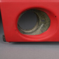 2005-2012 Porsche 911 Boxster Cayman Left Dash Knee Pad Leather Red OEM Used