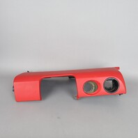 2005-2012 Porsche 911 Boxster Cayman Left Dash Knee Pad Leather Red OEM Used