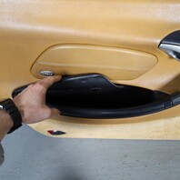 1999-2004 Porsche Boxster 986 Left Door Panel Leatherette Beige OEM Used