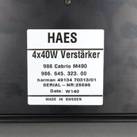 2001-2002 Porsche Boxster 986 Radio Amplifier HAES 98664532300 OEM Used