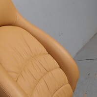 1995-1998 Porsche 911 993 Front Seat Upper Backrest Beige Leather OEM Used