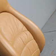 1995-1998 Porsche 911 993 Front Seat Upper Backrest Beige Leather OEM Used