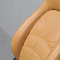 1995-1998 Porsche 911 993 Front Seat Upper Backrest Beige Leather OEM Used