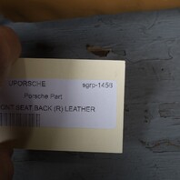 1995-1998 Porsche 911 993 Front Seat Upper Backrest Beige Leather OEM Used