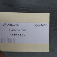 1995-1998 Porsche 911 993 Front Seat Upper Backrest Marble Grey OEM Used