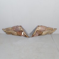 95-98 Porsche 911 993 Coupe Rear Quarter Trim Panels Grey Leather OEM Used