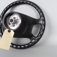 1995-1998 Porsche 911 993 Black 4 Spoke Steering Wheel 99334780452 OEM Used