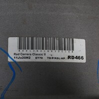 2012-2016 Porsche 911 991 20 x 11 Rear Wheel BENT AS IS