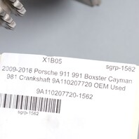 2009‑2016 Porsche 911 991 Boxster Cayman 981 Crankshaft 9A110207720 OEM Used