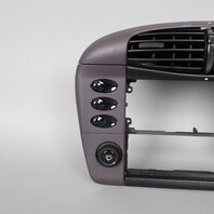 99-01 Porsche 911 996 Center Dash Air Vent Bezel Grey Single Din OEM Used