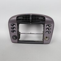99-01 Porsche 911 996 Center Dash Air Vent Bezel Grey Single Din OEM Used