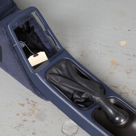 1990-1998 Porsche 911 964 993 Upper Center Console Blue  Leatherette OEM Used