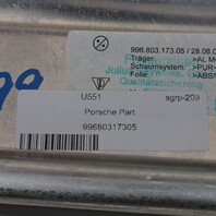 1999-2004 Porsche 911 Boxster Right Dashboard Cover Leather Grey OEM Used