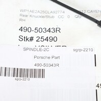 2011-2014 Porsche Cayenne 958 Right Rear Spindle Knuckle Hub OEM Used