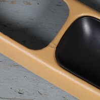 1990-1998 Porsche 911 964 993 Upper Center Console Beige Leatherette OEM Used