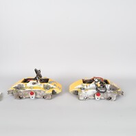 1999-2004 Porsche 911 996 C4 Rear Brake Calipers Brembo Set Pair Silver OEM Used