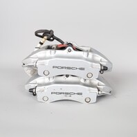 1999-2004 Porsche 911 996 C4 Rear Brake Calipers Brembo Set Pair Silver OEM Used