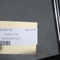 2011-2018 Porsche Cayenne 958 Left Front Headrest Black Leatherette OEM Used