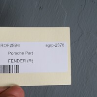 1995-1998 Porsche 911 993 Right Front Fender 99350303201 OEM Used