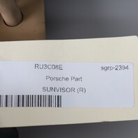 2011-2018 Porsche Cayenne 958 Right Sunvisor Cognac Leatherette OEM