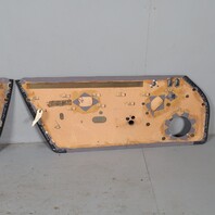 1995-1998 Porsche 911 993 Door Panels Pair Set Classic Grey Leather OEM Euro