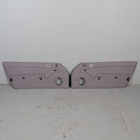 1995-1998 Porsche 911 993 Door Panels Pair Set Classic Grey Leather OEM Euro