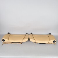 1995-1998 Porsche 911 993 Coupe Rear Seat Backrest Pair Beige OEM