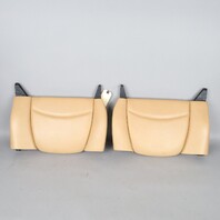 1995-1998 Porsche 911 993 Coupe Rear Seat Backrest Pair Beige OEM