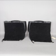 1995-1998 Porsche 911 993 Coupe Rear Seat Backrest Pair Black OEM Used