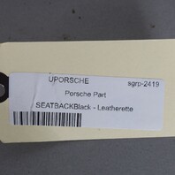 1995-1998 Porsche 911 993 Coupe Rear Seat Backrest Pair Black OEM Used