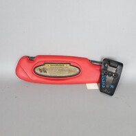 2006-2012 Porsche 911 997 Convertible Right Sun Visor Leather Red OEM