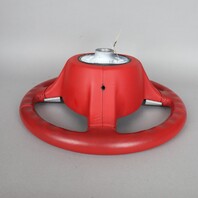 06-09 Porsche 911 Boxster Cayman Sport Steering Wheel Carrera Red OEM NOTE