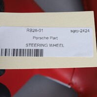 06-09 Porsche 911 Boxster Cayman Sport Steering Wheel Carrera Red OEM NOTE