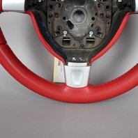 06-09 Porsche 911 Boxster Cayman Sport Steering Wheel Carrera Red OEM NOTE