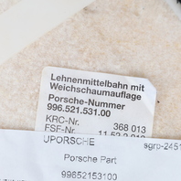 1999-2004 Porsche 911 Boxster Front Seat Backrest Cushion Graphite Grey OEM Used