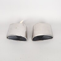 2002-2004 Porsche 911 996 C4S Exhaust Muffler Tips Pair Right / Left OEM