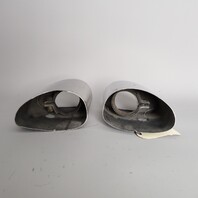 2002-2004 Porsche 911 996 C4S Exhaust Muffler Tips Pair Right / Left OEM