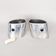 2002-2004 Porsche 911 996 C4S Exhaust Muffler Tips Pair Right / Left OEM