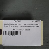 2007-2012 Porsche 911 Turbo C4 AWD Front Suspension Crossmember OEM Used