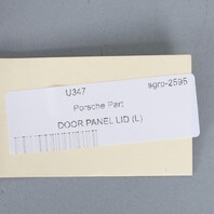 2002-2004 Porsche 911 Left Door Pocket Lid Black 99655522101 OEM Used