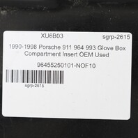1990-1991 Porsche 911 964 Glove Box Compartment Insert OEM Used