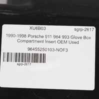 1992-1998 Porsche 911 964 993 Glove Box Compartment Insert OEM Used