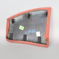 99-04 Porsche 911 996 Boxster 986 Console Trim Left Leather Red OEM Used