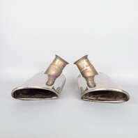 02-04 Porsche 911 996 Exhaust Muffler Tip Left Right Pair 99611105402 OEM Used