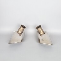 02-04 Porsche 911 996 Exhaust Muffler Tip Left Right Pair 99611105402 OEM Used