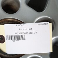 2005-2008 Porsche Boxster Cayman 987 Rear Wheel 19 X 9.5 Rim Lobster BENT AS IS